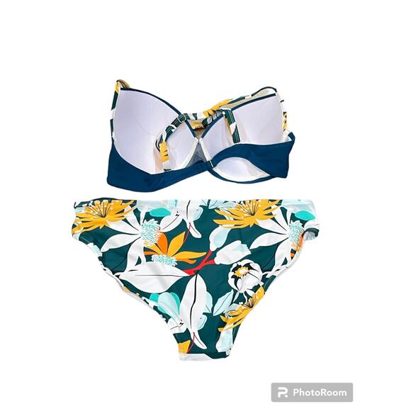 Bikini Set 2 PCs Dark Green Sexy Size XLarge - Picture 5 of 7